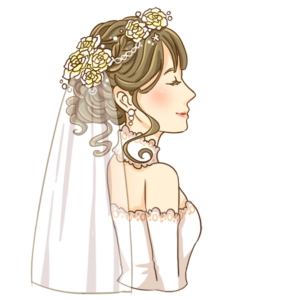 結婚式前撮りの髪型 花嫁衣装姿をより美しく魅せるドレス別の ヘア